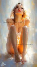 Ethereal Ascension in Amber